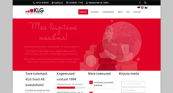Desktop Screenshot of klg.ee